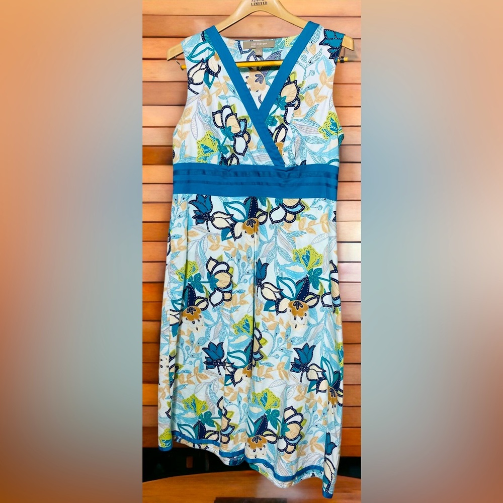 Croft and borrow floral women’s linen dress size 14